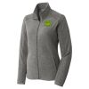 Women's Heather Microfleece Full Zip Jacket Thumbnail