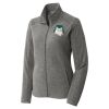 Women's Heather Microfleece Full Zip Jacket Thumbnail