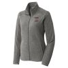Women's Heather Microfleece Full Zip Jacket Thumbnail